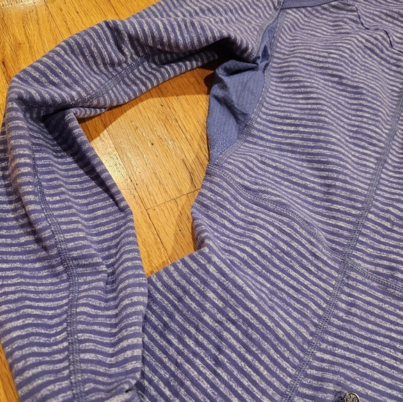 Lululemon Running Your Heart Out Striped Pullover Quarter Zip Jacket - Picture 8 of 8